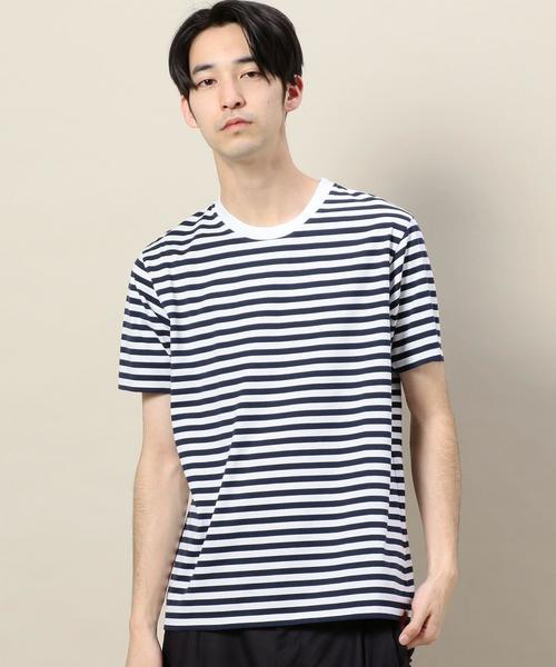 BEAUTY&YOUTH UNITED ARROWS(ビューティーアンドユースユナイテッドアローズ)の「BY ボーダー Tシャツ ◆(Tシャツ/カットソー・メンズ・ブラック/ナチュラル/ネイビー・LARGE/MEDIUM/X-LARGE/SMALL)」の3枚目の写真