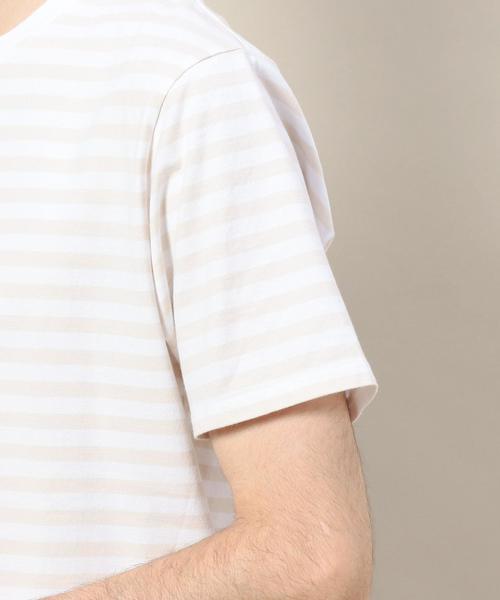 BEAUTY&YOUTH UNITED ARROWS(ビューティーアンドユースユナイテッドアローズ)の「BY ボーダー Tシャツ ◆(Tシャツ/カットソー・メンズ・ブラック/ナチュラル/ネイビー・LARGE/MEDIUM/X-LARGE/SMALL)」の13枚目の写真