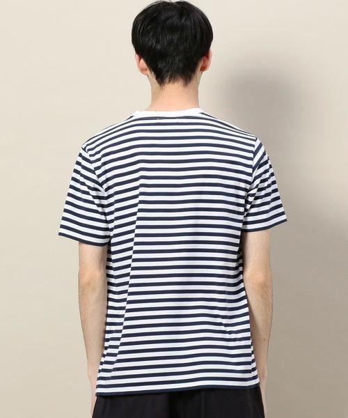 BEAUTY&YOUTH UNITED ARROWS(ビューティーアンドユースユナイテッドアローズ)の「BY ボーダー Tシャツ ◆(Tシャツ/カットソー・メンズ・ブラック/ナチュラル/ネイビー・LARGE/MEDIUM/X-LARGE/SMALL)」の7枚目の写真