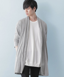 MONO-MART | 2017SS ロング丈 ガウン カーディガン フライス編み(3/4スリーブ)(カーディガン/ボレロ)