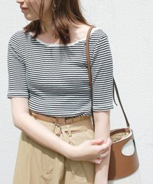 SLOBE IENA | エアリーテレコボートネックプルオーバー◆(Tシャツ/カットソー)