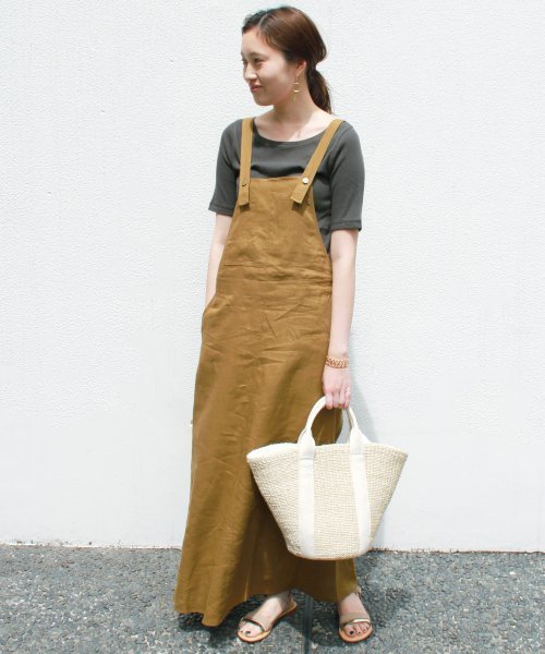 SLOBE IENA(スローブイエナ)の「エアリーテレコボートネックプルオーバー◆(Tシャツ/カットソー・レディース・グレー/ナチュラル/サックスブルー/ブラック系その他・FREE)」の7枚目の写真