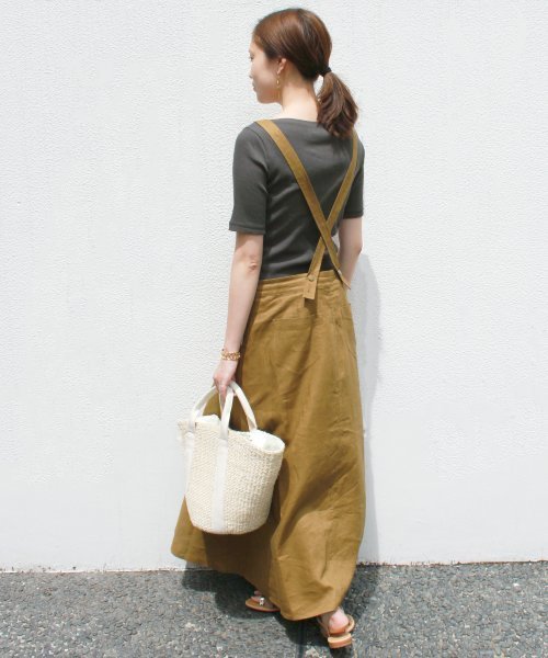 SLOBE IENA(スローブイエナ)の「エアリーテレコボートネックプルオーバー◆(Tシャツ/カットソー・レディース・グレー/ナチュラル/サックスブルー/ブラック系その他・FREE)」の8枚目の写真