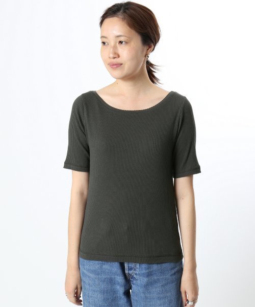 SLOBE IENA(スローブイエナ)の「エアリーテレコボートネックプルオーバー◆(Tシャツ/カットソー・レディース・グレー/ナチュラル/サックスブルー/ブラック系その他・FREE)」の13枚目の写真