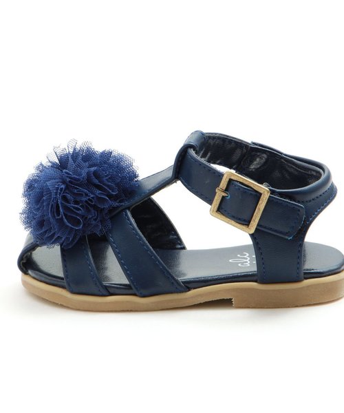 apres les cours（アプレレクール）の「flowerモチーフサンダル（サンダル・キッズ・ネイビー/ピンク/ベージュ・21/20/19/14/17/18/16/15 ）」の12枚目の写真
