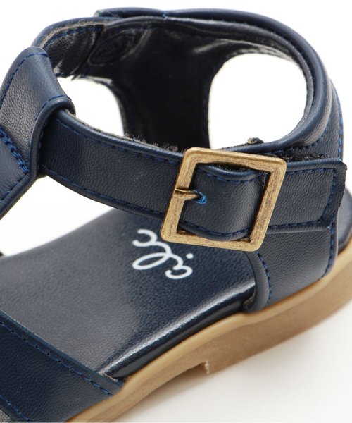 apres les cours（アプレレクール）の「flowerモチーフサンダル（サンダル・キッズ・ネイビー/ピンク/ベージュ・21/20/19/14/17/18/16/15 ）」の4枚目の写真