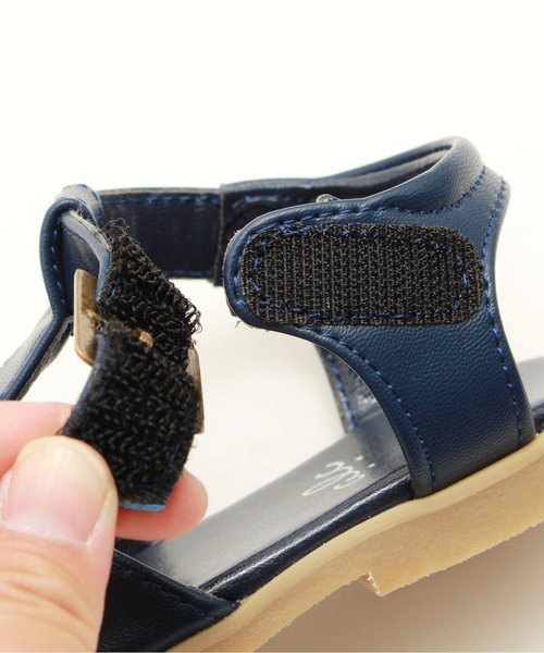 apres les cours（アプレレクール）の「flowerモチーフサンダル（サンダル・キッズ・ネイビー/ピンク/ベージュ・21/20/19/14/17/18/16/15 ）」の5枚目の写真