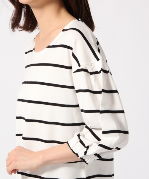 GLOBAL WORK（グローバルワーク）の「スーピマボリュームスリーブプルオーバー/761817（Tシャツ/カットソー・レディース・オレンジ系その他/ベージュ系その他/ブラック/その他/ホワイト・MEDIUM/LARGE/SMALL）」の10枚目の写真