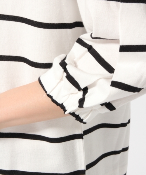 GLOBAL WORK（グローバルワーク）の「スーピマボリュームスリーブプルオーバー/761817（Tシャツ/カットソー・レディース・オレンジ系その他/ベージュ系その他/ブラック/その他/ホワイト・MEDIUM/LARGE/SMALL）」の11枚目の写真