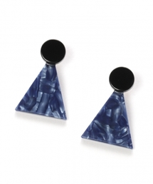 LAKOLE | トライアングルマーブルピアス / LAKOLE(ピアス（両耳用）)