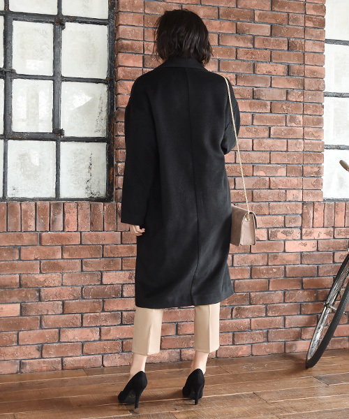 Luz Llena(ラズレナ)の「カルゼビッグチェスターコート(チェスターコート・レディース・ブラック/グレー/コーラル/キャメル・LARGE/MEDIUM)」の11枚目の写真
