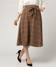 AMERICAN HOLIC | ・ベルト付チェックフレアスカート(スカート)