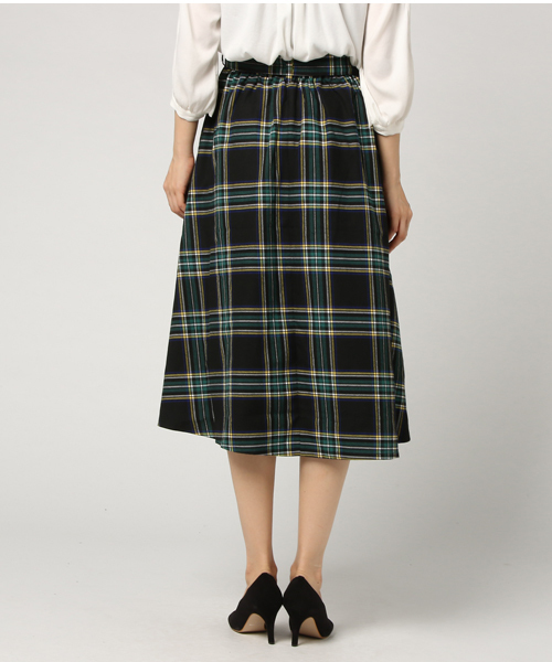 AMERICAN HOLIC(アメリカンホリック)の「・ベルト付チェックフレアスカート(スカート・レディース・ネイビー/グレー/レッド/ダークグレー/ブルーグリーン/ダークベージュ/ダークネイビー・FREE)」の13枚目の写真
