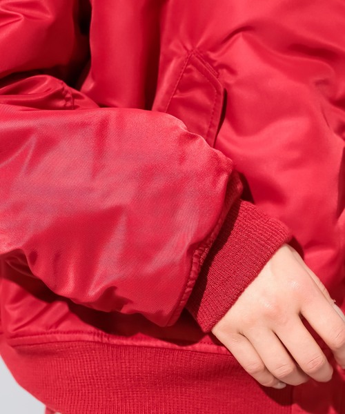 CIAOPANIC（チャオパニック）の「ビッグシルエットMA-1（MA-1・レディース・ベージュ/レッド/カーキ・FREE）」の12枚目の写真