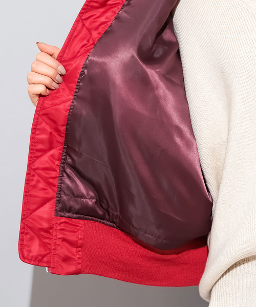 CIAOPANIC（チャオパニック）の「ビッグシルエットMA-1（MA-1・レディース・ベージュ/レッド/カーキ・FREE）」の15枚目の写真