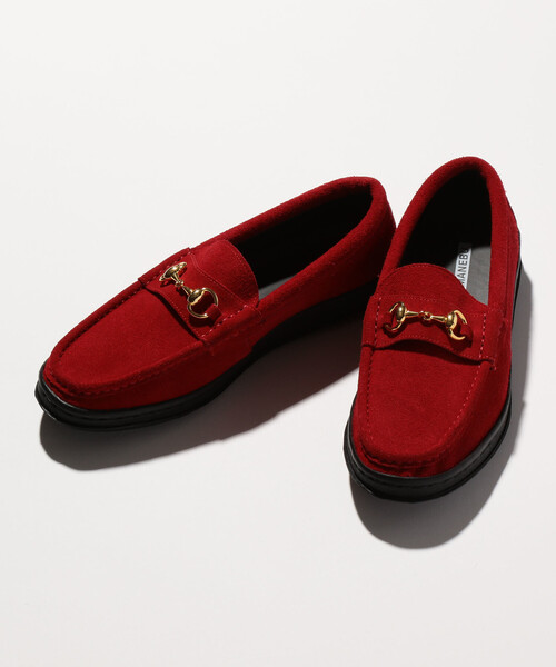 MANEBU（マネブ）の「###【別注】 ＜MANEBU＞ BITCH SUEDE LTR/ローファー ◇：（ローファー・メンズ・ブラック/ワインレッド/レッド・43/41/40/42）」の3枚目の写真