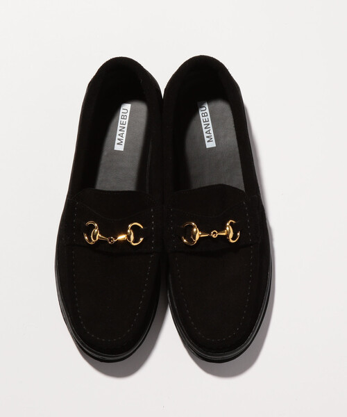MANEBU（マネブ）の「###【別注】 ＜MANEBU＞ BITCH SUEDE LTR/ローファー ◇：（ローファー・メンズ・ブラック/ワインレッド/レッド・43/41/40/42）」の4枚目の写真