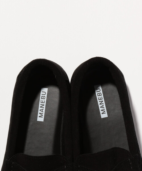 MANEBU（マネブ）の「###【別注】 ＜MANEBU＞ BITCH SUEDE LTR/ローファー ◇：（ローファー・メンズ・ブラック/ワインレッド/レッド・43/41/40/42）」の12枚目の写真