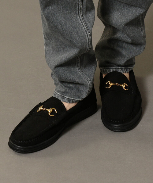 MANEBU（マネブ）の「###【別注】 ＜MANEBU＞ BITCH SUEDE LTR/ローファー ◇：（ローファー・メンズ・ブラック/ワインレッド/レッド・43/41/40/42）」の8枚目の写真