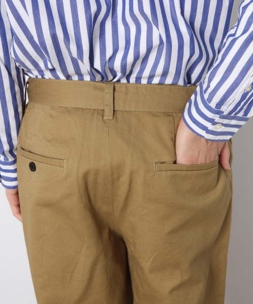 RAGEBLUE（レイジブルー）の「ベルテッドチノワイドパンツ/783947（チノパンツ・メンズ・ホワイト/ベージュ/ネイビー/オリーブ/ライトブラウン・LARGE/MEDIUM/SMALL）」の12枚目の写真