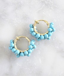 【marinaJEWELRY】Turquoise wrapped earring