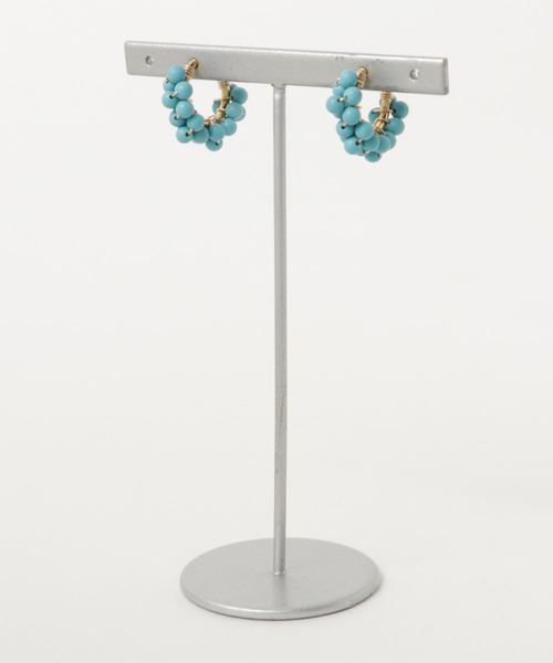TONE SELECT GOODS(トーンセレクトグッズ)の「【marinaJEWELRY】Turquoise wrapped earring(イヤリング・レディース・ブルー・S)」の4枚目の写真