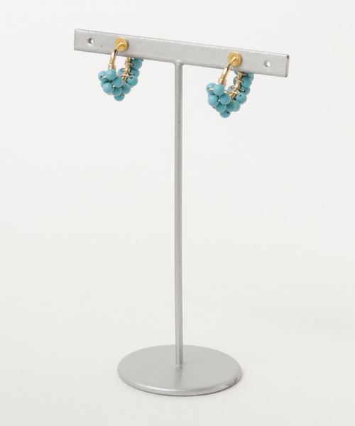 TONE SELECT GOODS(トーンセレクトグッズ)の「【marinaJEWELRY】Turquoise wrapped earring(イヤリング・レディース・ブルー・S)」の2枚目の写真