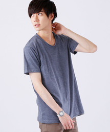 MONO-MART | ツインロールネック Uネックカットソー SUMMER T/C(1/2 sleeve)(Tシャツ/カットソー)