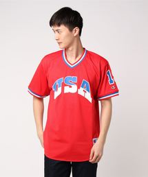 【Champion/チャンピオン】メンズ アクションスタイル VネックTシャツ