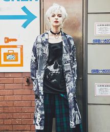 HYSTERIC GLAMOUR | HG POSTERSジャカード デニムノーカラージャケット(ブルゾン)