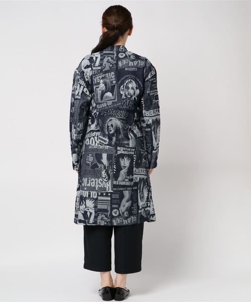 HYSTERIC GLAMOUR（ヒステリックグラマー）の「HG POSTERSジャカード デニムノーカラージャケット（ブルゾン・レディース・ブルー系その他・FREE）」の5枚目の写真