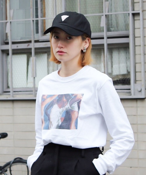 Guess（ゲス）の「【GUESS】TWILL LOW CAP / 【ゲス】ツイル　ロウ　キャップ（キャップ・メンズ・ホワイト/ブラック/ベージュ/ネイビー/ライトグリーン/ライトパープル/ワインレッド/ピンク・FREE）」の3枚目の写真