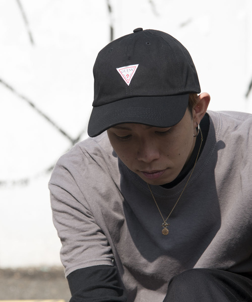 Guess（ゲス）の「【GUESS】TWILL LOW CAP / 【ゲス】ツイル　ロウ　キャップ（キャップ・メンズ・ホワイト/ブラック/ベージュ/ネイビー/ライトグリーン/ライトパープル/ワインレッド/ピンク・FREE）」の20枚目の写真