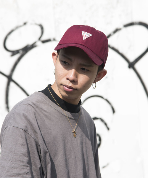 Guess（ゲス）の「【GUESS】TWILL LOW CAP / 【ゲス】ツイル　ロウ　キャップ（キャップ・メンズ・ホワイト/ブラック/ベージュ/ネイビー/ライトグリーン/ライトパープル/ワインレッド/ピンク・FREE）」の19枚目の写真