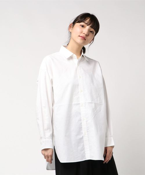 LOWRYS FARM（ローリーズファーム）の「ＲＥＧシャツＬＳ　809261（シャツ/ブラウス・レディース・ブラウン/オフホワイト・MEDIUM/LARGE）」の8枚目の写真