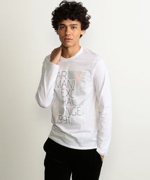 ARMANI EXCHANGE | 【A|Xアルマーニ エクスチェンジ】シャイニーロゴ　ロングTシャツ(Tシャツ/カットソー)