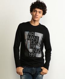 ARMANI EXCHANGE | 【A|Xアルマーニ エクスチェンジ】シャイニーロゴ　ロングTシャツ(Tシャツ/カットソー)