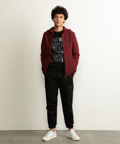 ARMANI EXCHANGE（アルマーニエクスチェンジ）の「【A|Xアルマーニ エクスチェンジ】シャイニーロゴ　ロングTシャツ（Tシャツ/カットソー・メンズ・ホワイト/ブラック・SMALL/MEDIUM/LARGE/X-LARGE/X-SMALL）」の7枚目の写真