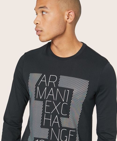 ARMANI EXCHANGE（アルマーニエクスチェンジ）の「【A|Xアルマーニ エクスチェンジ】シャイニーロゴ　ロングTシャツ（Tシャツ/カットソー・メンズ・ホワイト/ブラック・SMALL/MEDIUM/LARGE/X-LARGE/X-SMALL）」の13枚目の写真