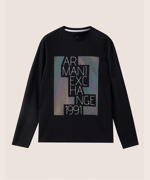 ARMANI EXCHANGE（アルマーニエクスチェンジ）の「【A|Xアルマーニ エクスチェンジ】シャイニーロゴ　ロングTシャツ（Tシャツ/カットソー・メンズ・ホワイト/ブラック・SMALL/MEDIUM/LARGE/X-LARGE/X-SMALL）」の14枚目の写真