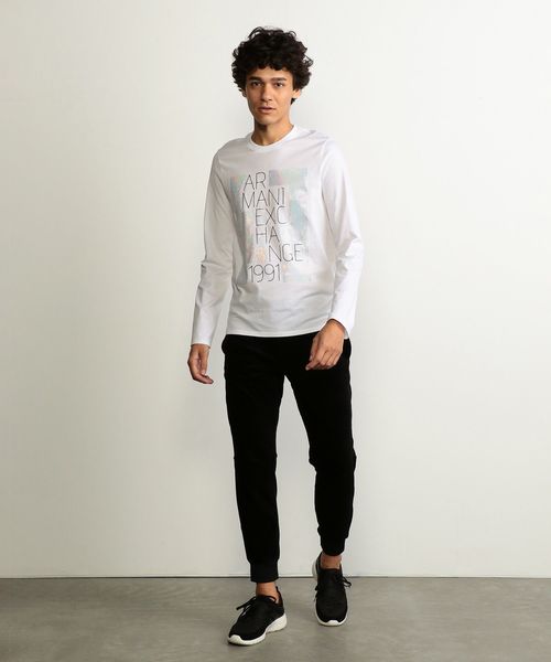 ARMANI EXCHANGE（アルマーニエクスチェンジ）の「【A|Xアルマーニ エクスチェンジ】シャイニーロゴ　ロングTシャツ（Tシャツ/カットソー・メンズ・ホワイト/ブラック・SMALL/MEDIUM/LARGE/X-LARGE/X-SMALL）」の15枚目の写真