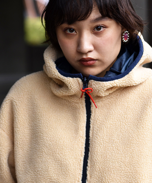 GOOD DEAL（グッドディール）の「【GOOD DEAL / グッドディール】BOA HOOD RE PARKA（その他アウター・レディース・ブラック/ベージュ/ナチュラル・S/M/L）」の6枚目の写真