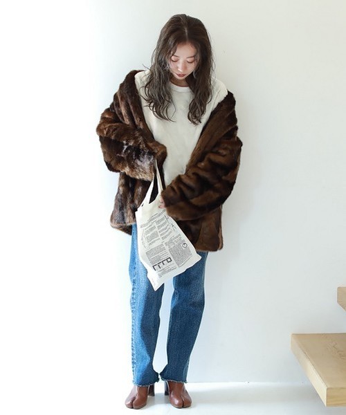 TODAYFUL（トゥデイフル）の「Vintageプリントトートバッグ（トートバッグ・レディース・オフホワイト・FREE）」の3枚目の写真