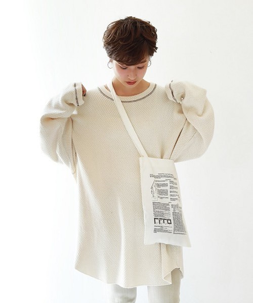 TODAYFUL（トゥデイフル）の「Vintageプリントトートバッグ（トートバッグ・レディース・オフホワイト・FREE）」の2枚目の写真