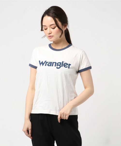 Wrangler(ラングラー)の「Wrangler/ラングラー WASHED LOGO RINGER T-SHIRTS ロゴ リンガー Tシャツ WT5061(Tシャツ/カットソー・レディース・ネイビー/レッド・SMALL/MEDIUM)」の5枚目の写真
