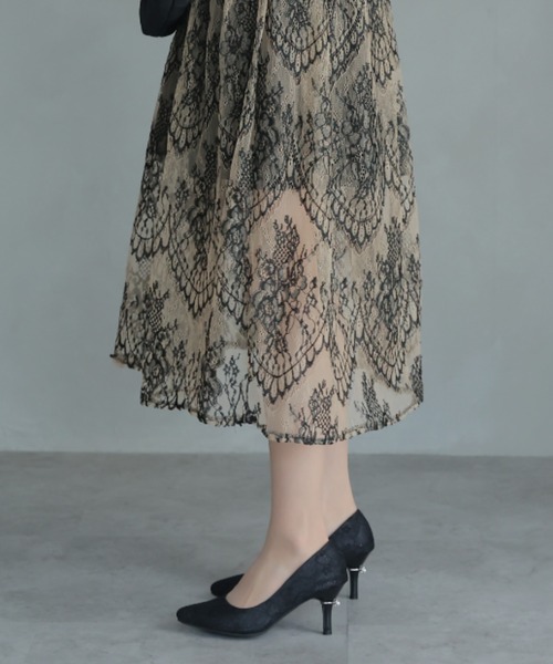 jurer（ジュレ）の「パールリング付きヒールレースグリッターパンプス（パンプス・レディース・ゴールド/ブラック/シルバー/プラチナム・M/S/L/LL）」の13枚目の写真