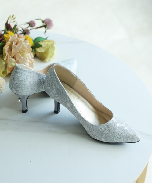 jurer（ジュレ）の「パールリング付きヒールレースグリッターパンプス（パンプス・レディース・ゴールド/ブラック/シルバー/プラチナム・M/S/L/LL）」の18枚目の写真