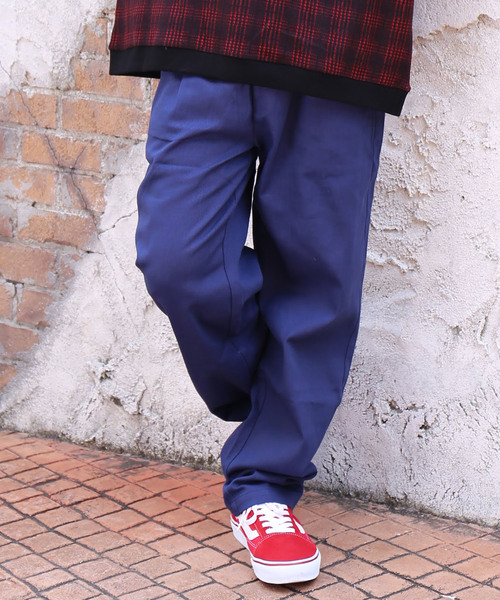 revertical(リバーティカル)の「無地 ワイドシルエット ストレート ツイルリラックスパンツ(その他パンツ・メンズ・ベージュ/ネイビー/ブラック/カーキ/チャコールグレー・M/L)」の5枚目の写真