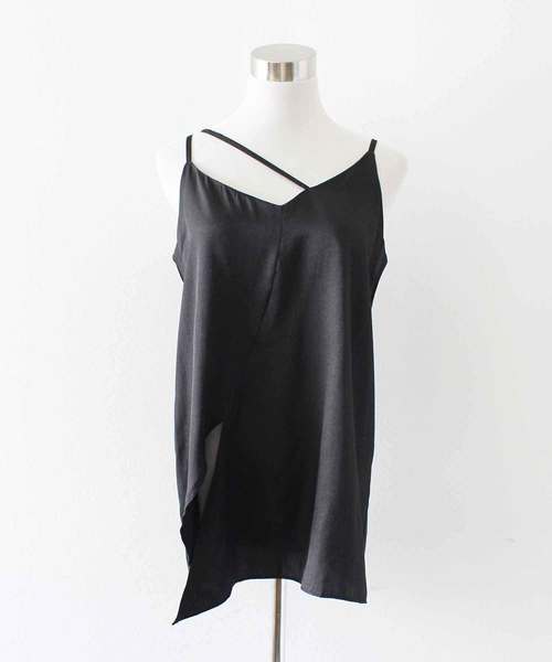 MODE ROBE（モードローブ）の「アシメキャミソール（キャミソール・レディース・ピンク/ベージュ/ブラック/ブルー/ホワイト・FREE）」の9枚目の写真