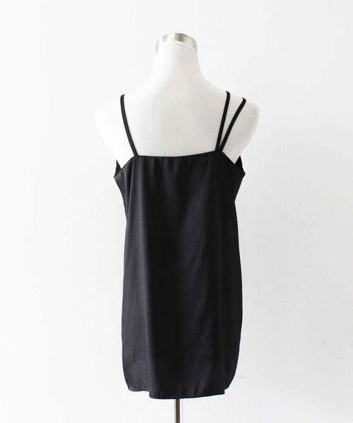 MODE ROBE（モードローブ）の「アシメキャミソール（キャミソール・レディース・ピンク/ベージュ/ブラック/ブルー/ホワイト・FREE）」の11枚目の写真